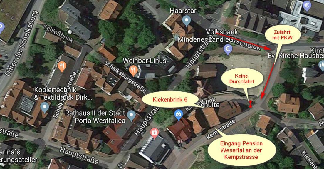 Pension Wesertal พอร์ตา เวสต์ฟาลิคา ภายนอก รูปภาพ